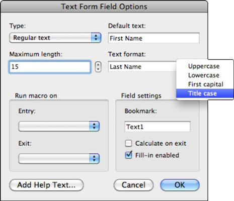 advanced options word for mac 2011